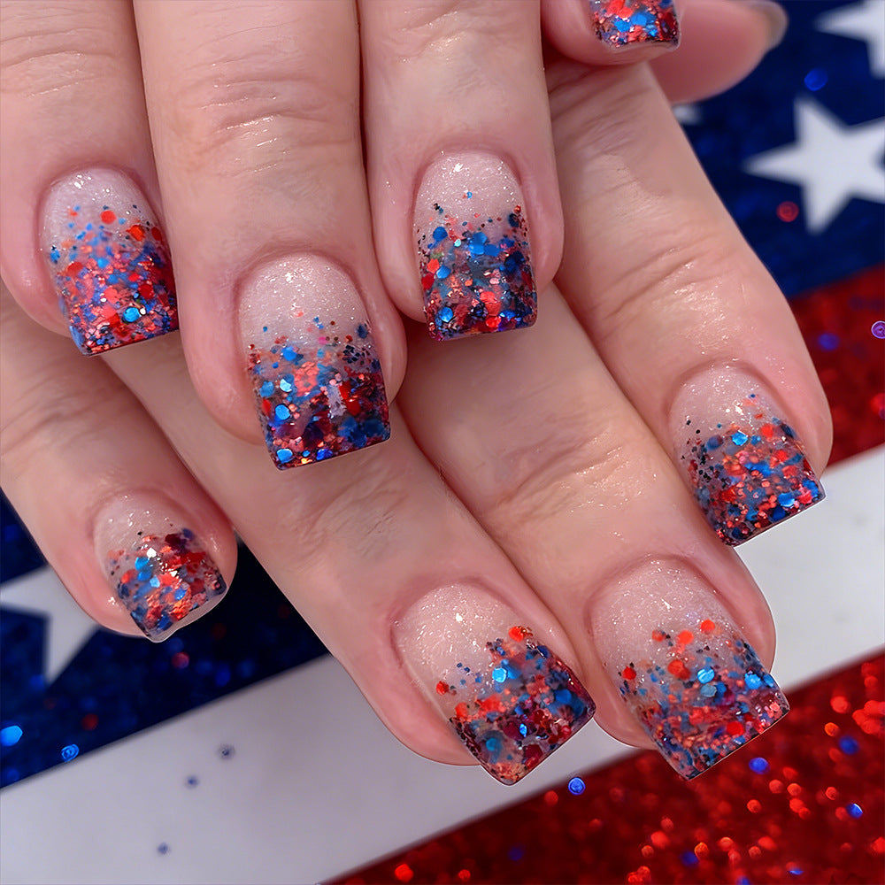 Glitter Gradient Press-On Nail Set Kalsten
