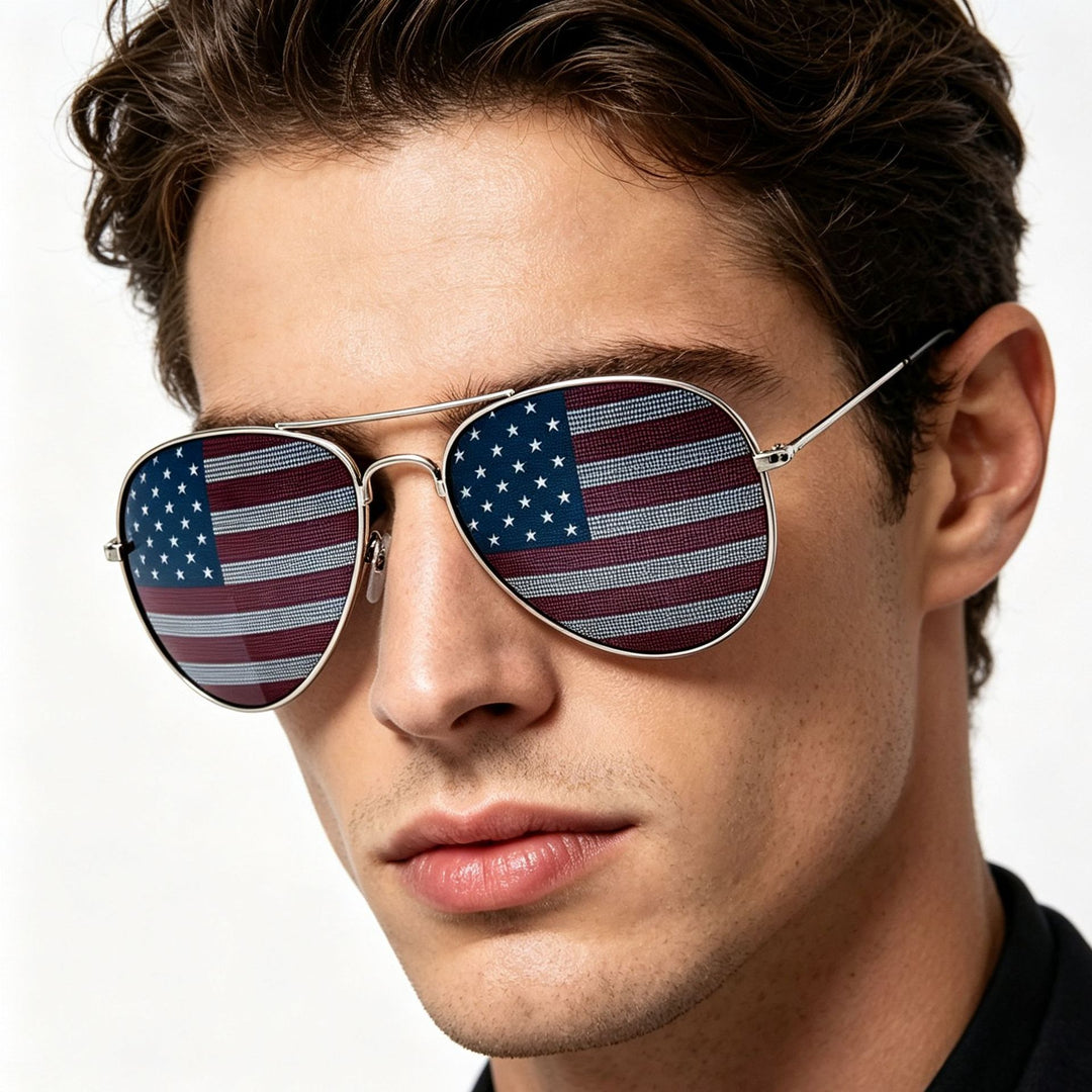 Patriotic Aviator Sunglasses Kalsten