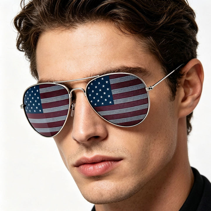 Patriotic Aviator Sunglasses Kalsten