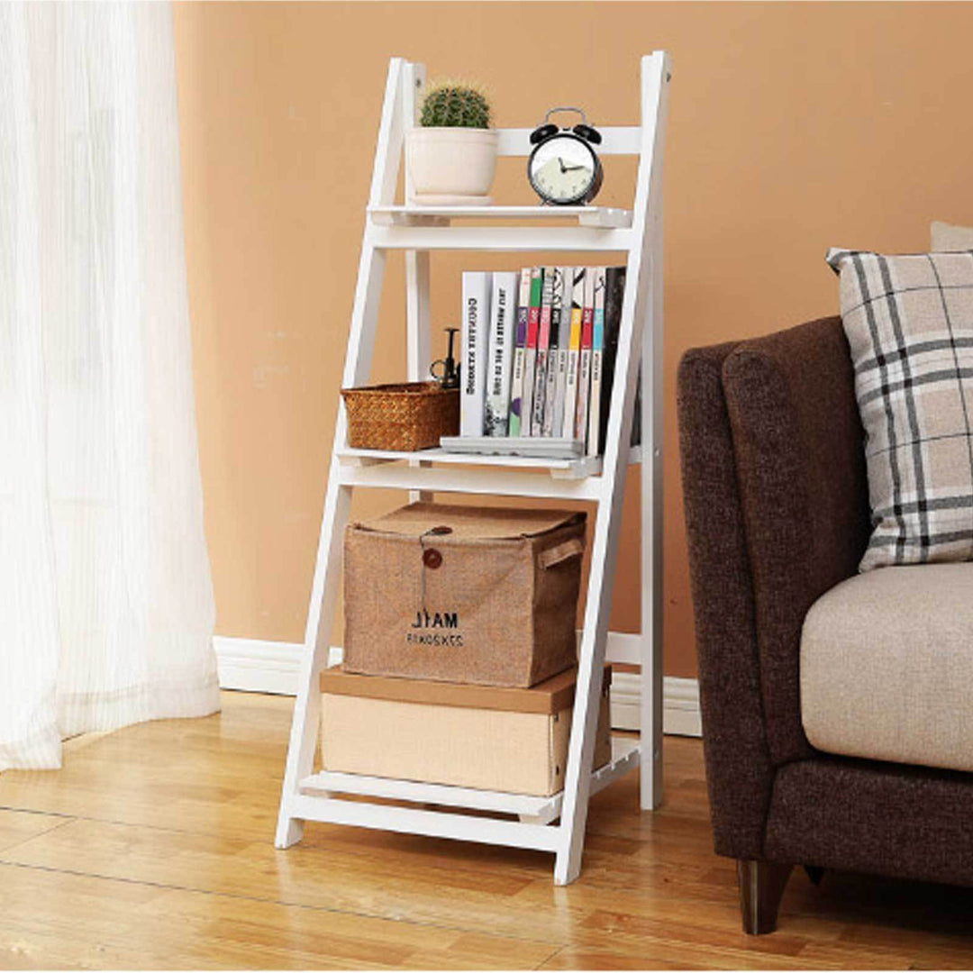 Multi-Tiered Wooden Ladder Shelf Kalsten