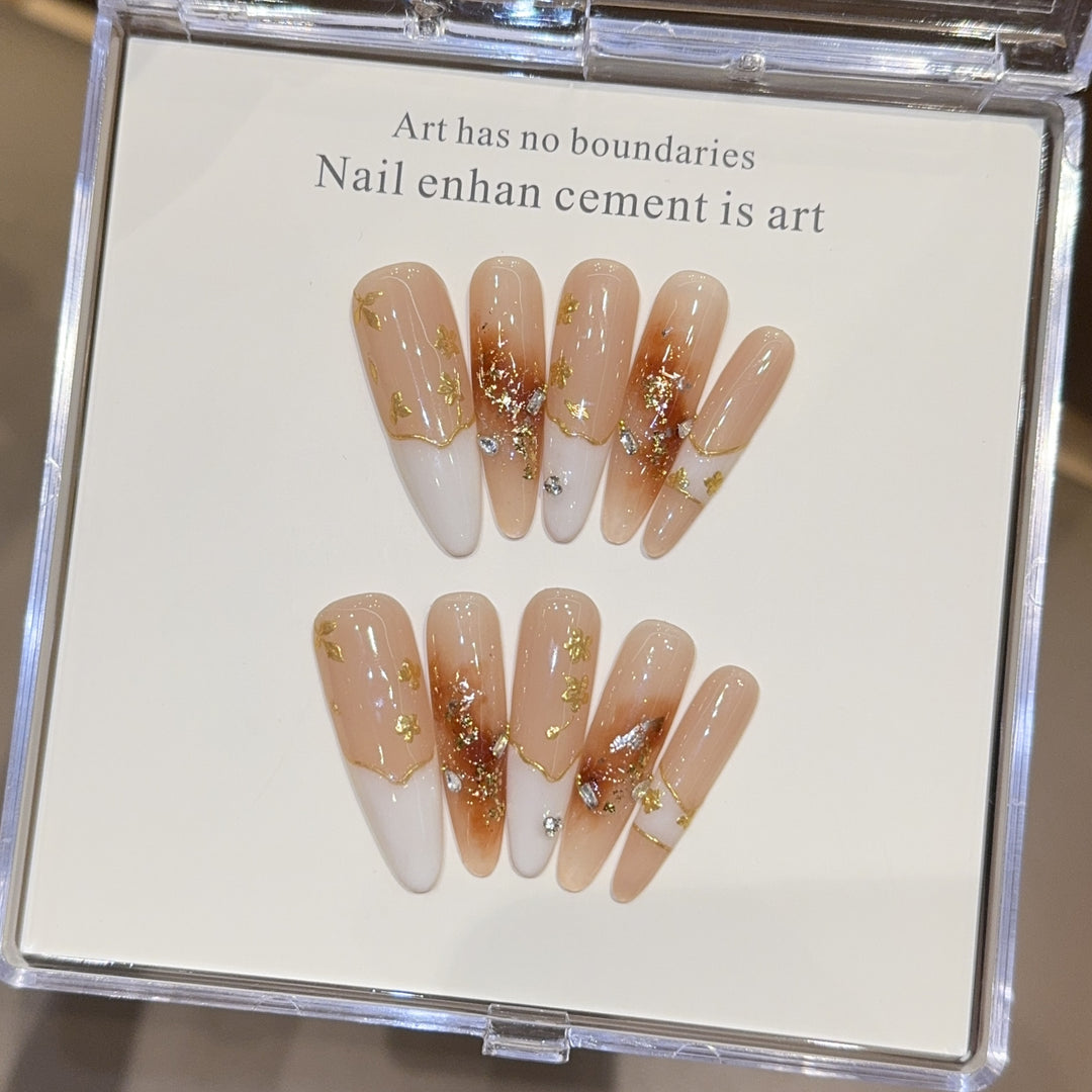 Artificial nails with noble accents Kalsten