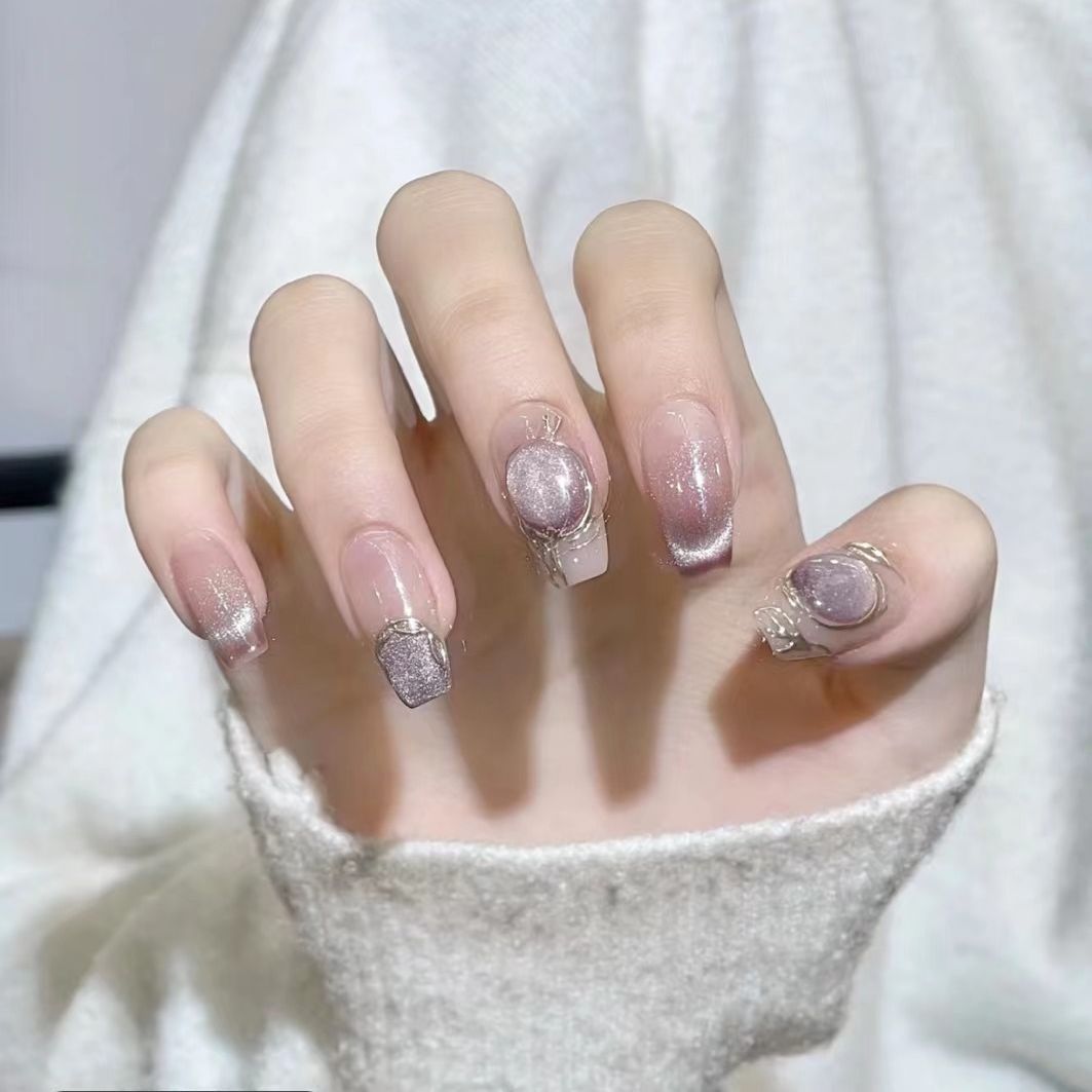 Luxury Glittery Press-On Nail Set