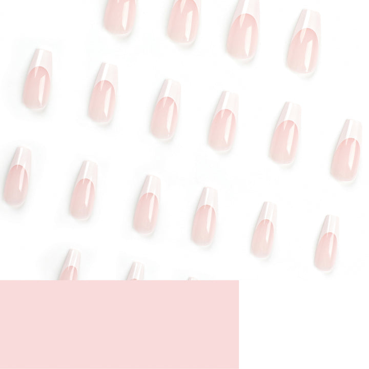 Artful nail extensions with translucent French tip Kalsten