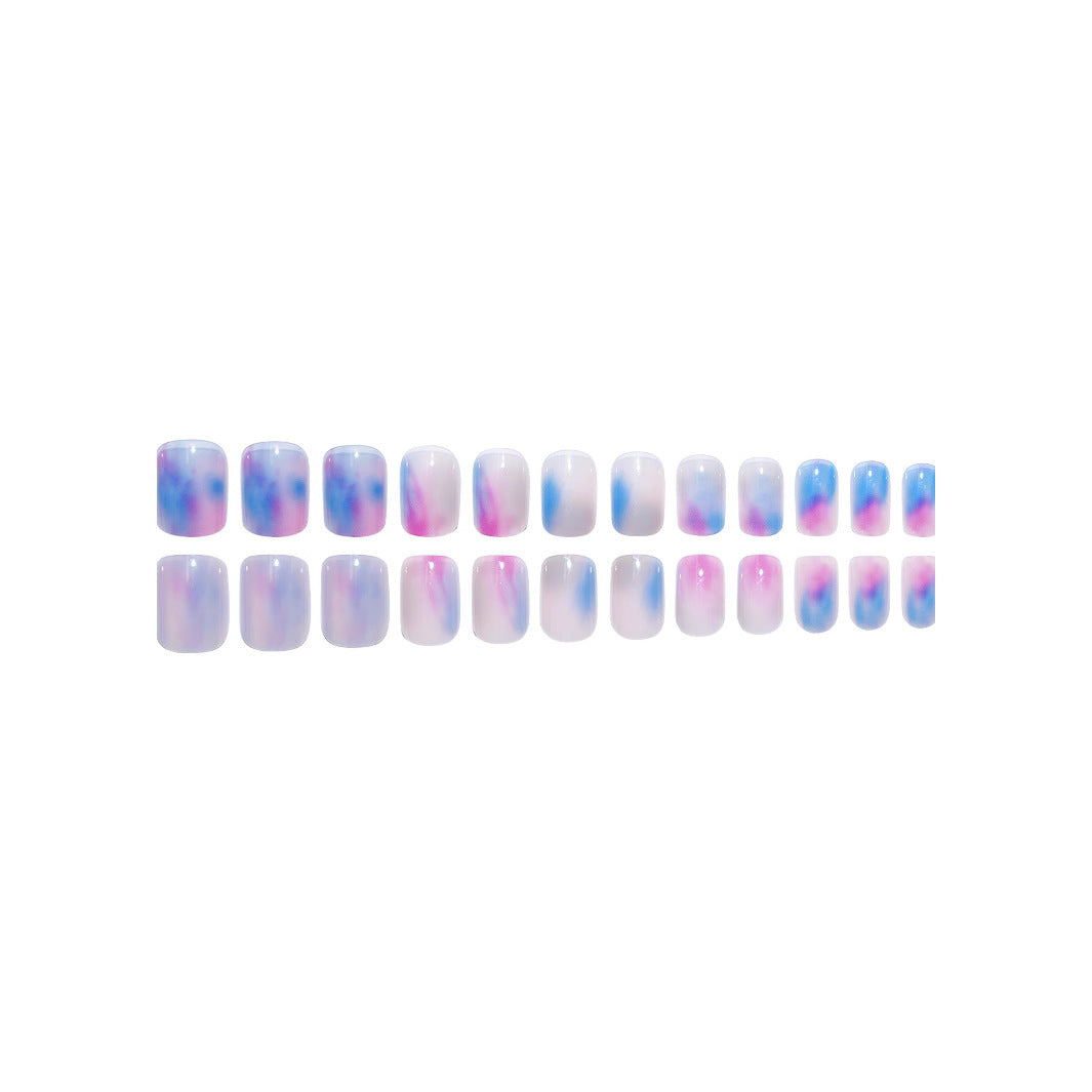 Artistic Watercolor Nail Extensions Kalsten