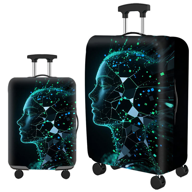 Unisex Hard-shell Suitcase with Playful Hedgehog Design Kalsten