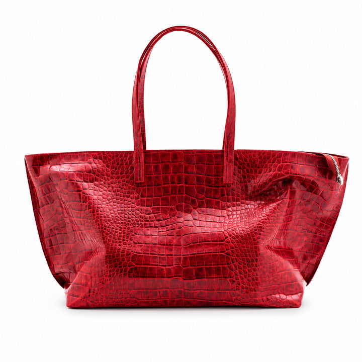 Crocodile Texture Large Tote Bag