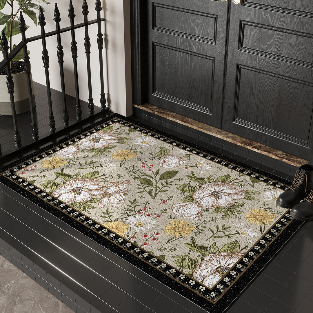 Floral Print Decorative Entry Mat Kalsten