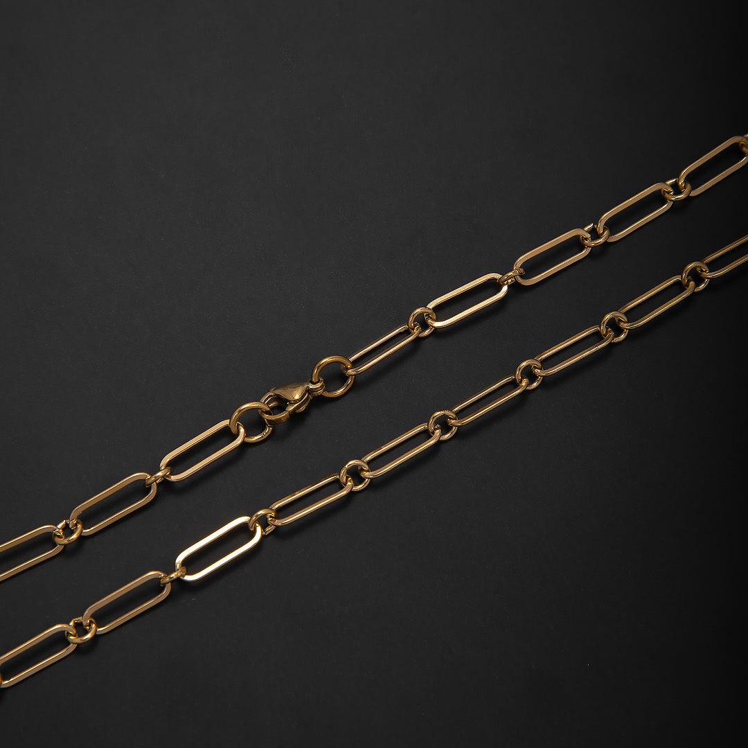 Elegant Open Link Chain Necklace Kalsten