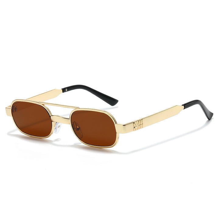 Fashion-Forward Retro Oval Frame Sunglasses Kalsten