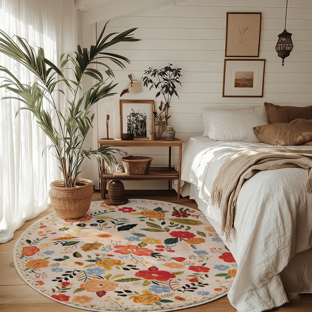 Floral Pattern Area Rug