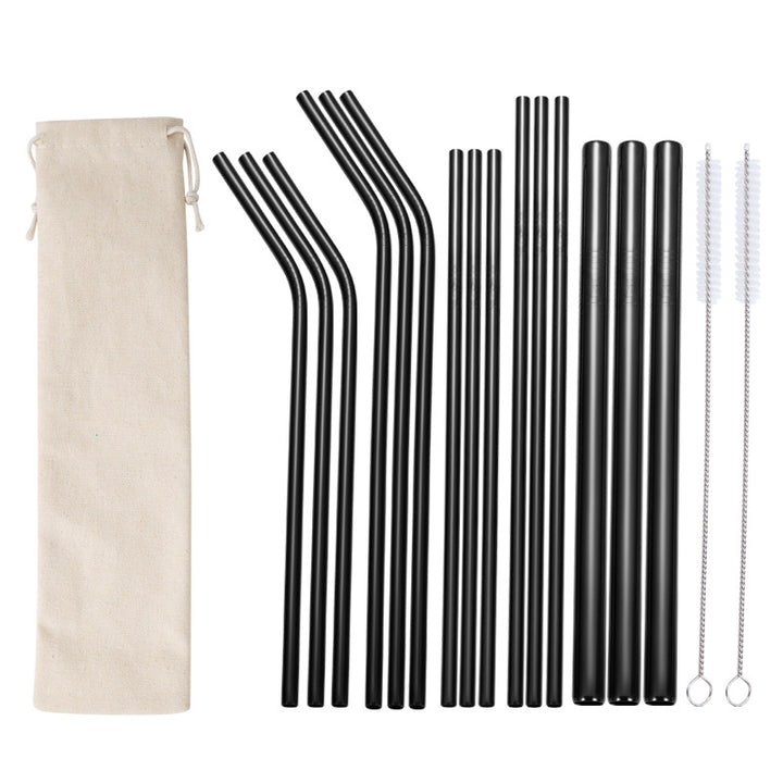 Stainless Steel Straw Set with Cleaning Brushes Kalsten