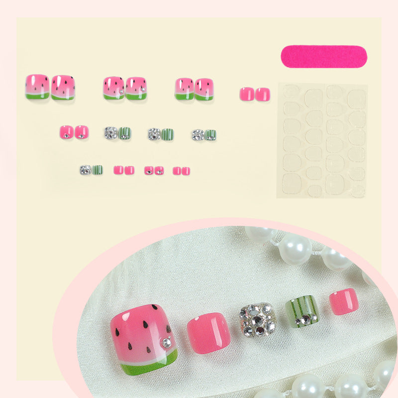 Watermelon-Themed Press-On Nails Kalsten