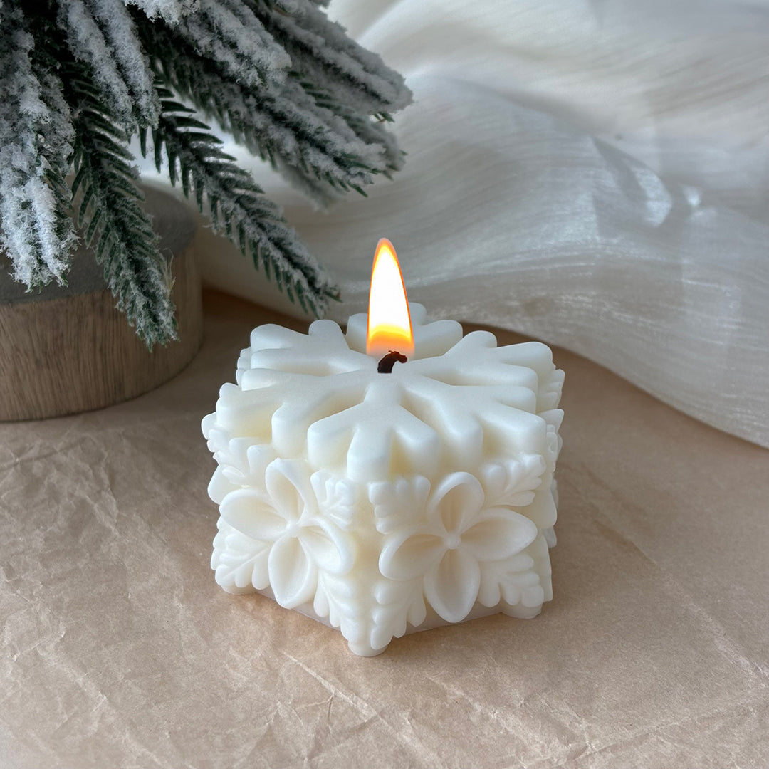 Snowflake Decorative Candle