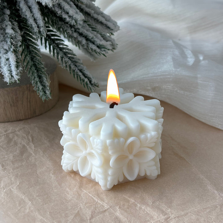 Snowflake Decorative Candle