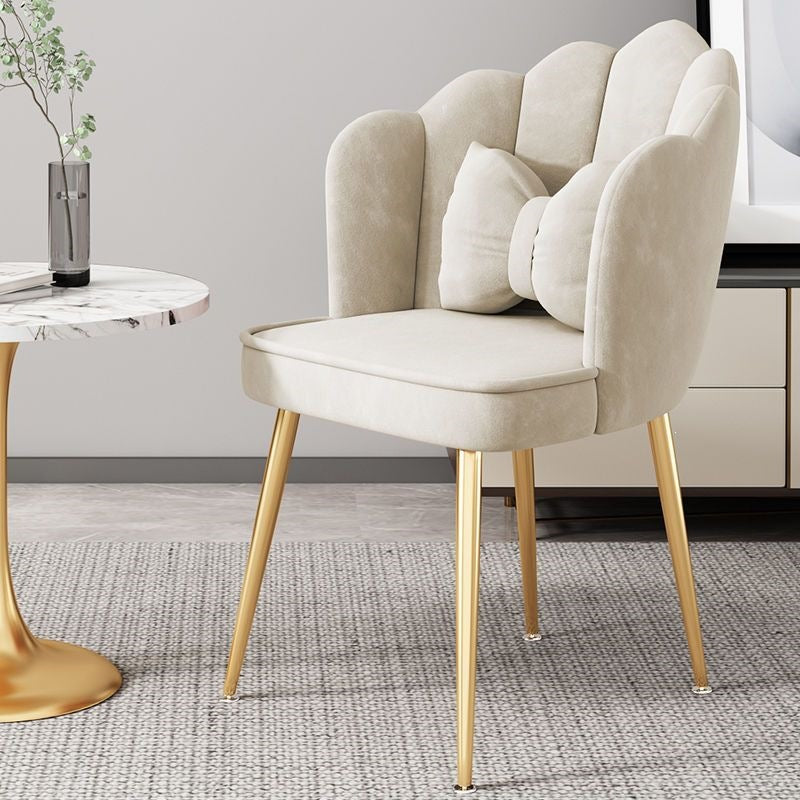 Modern Accent Chair with Gold Legs Kalsten