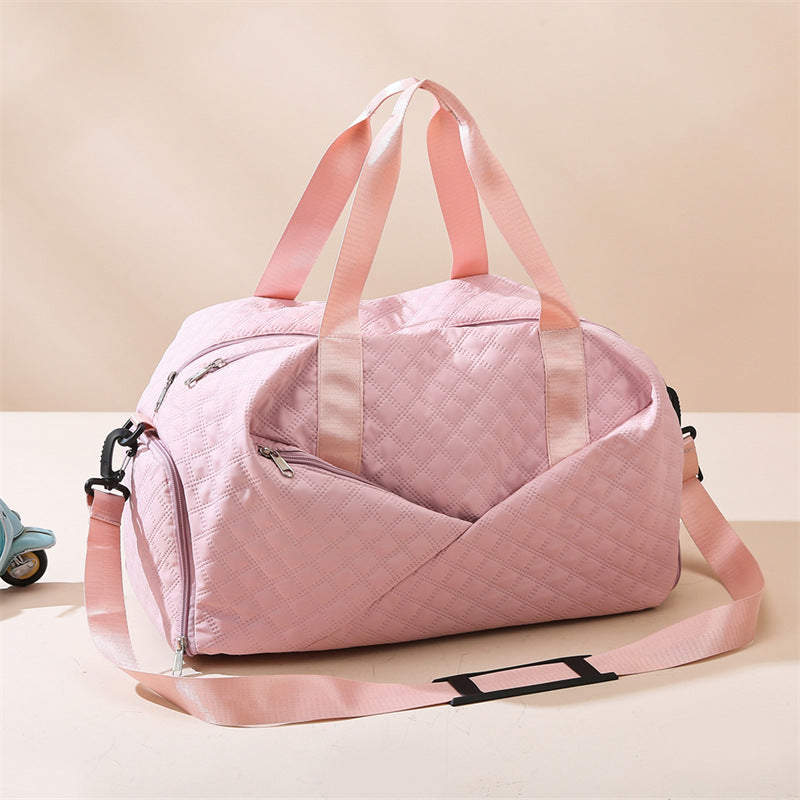 Quilted Weekender Duffel Bag