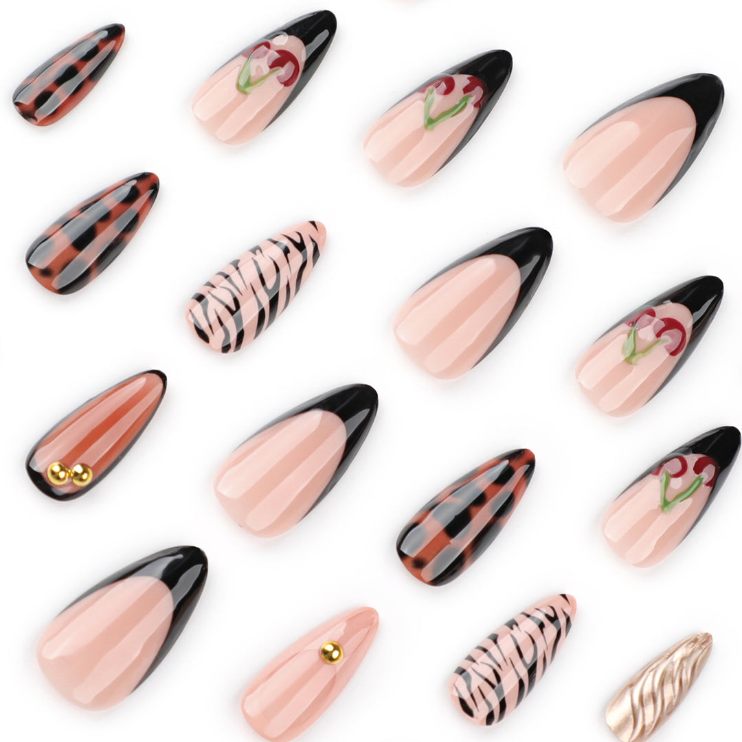 Artful stiletto nails with creative patterns Kalsten