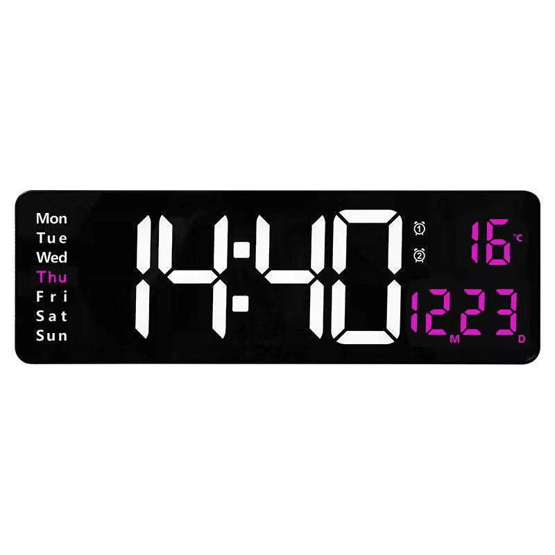 Digital wall clock with multifunctional LED display Kalsten