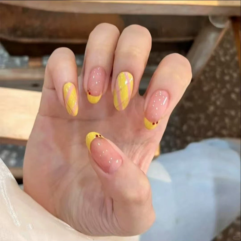 Artificial Nail Set with Cheerful Spring Design Kalsten