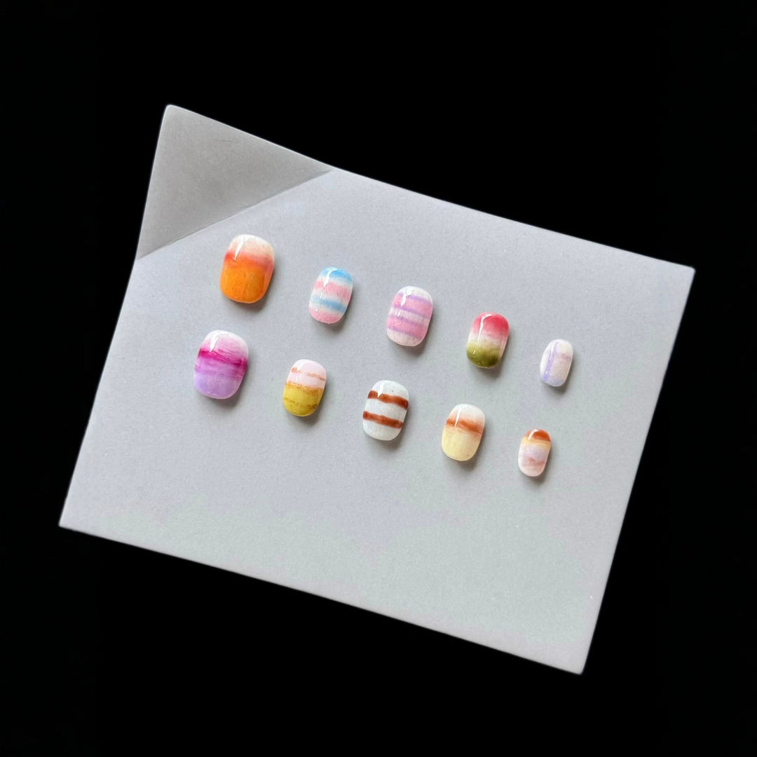 Artistic Gradient Nail Print Set