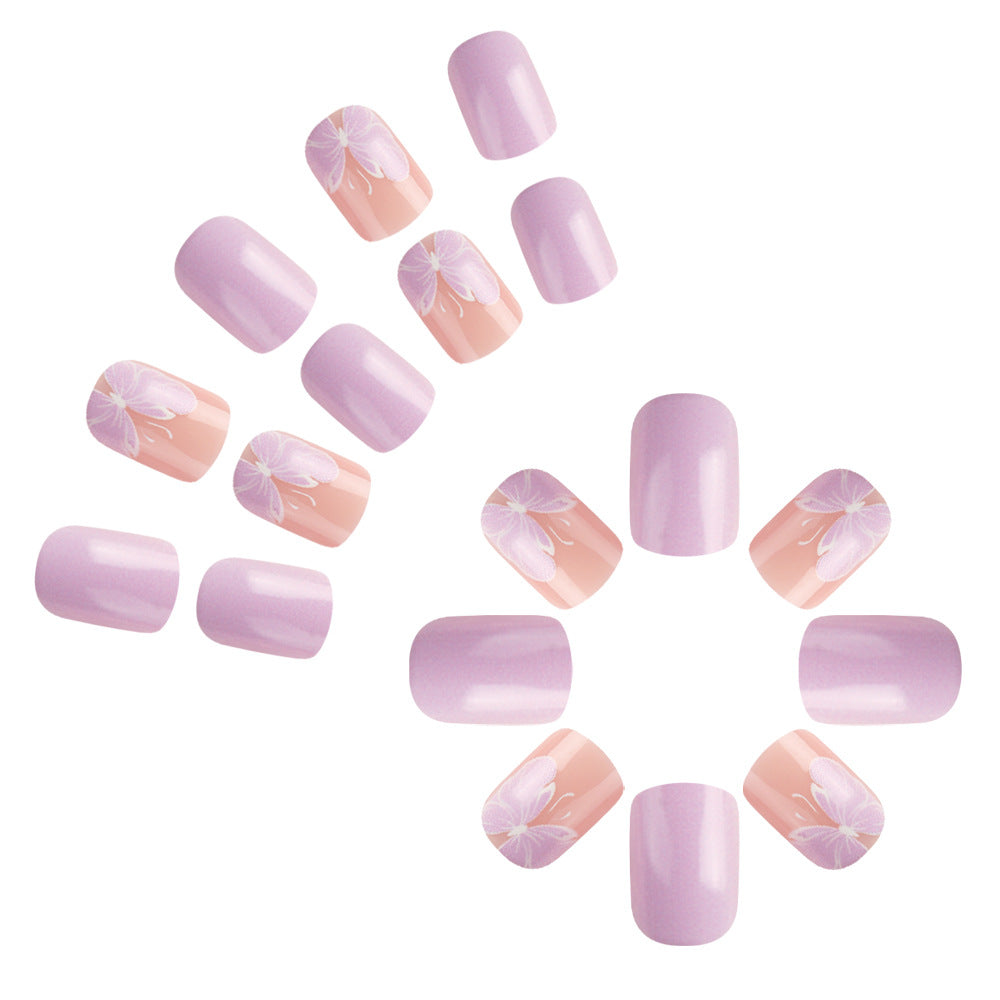 Elegant Floral Gel Nail Art Kalsten