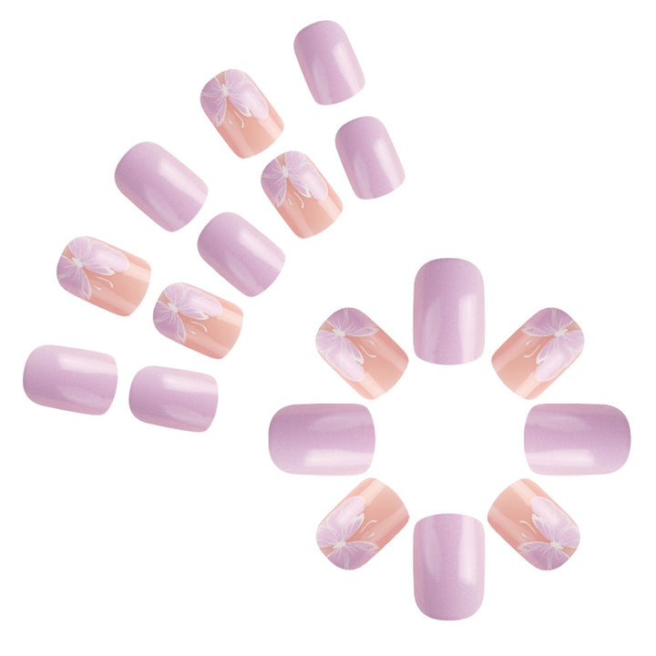 Elegant Floral Gel Nail Art Kalsten