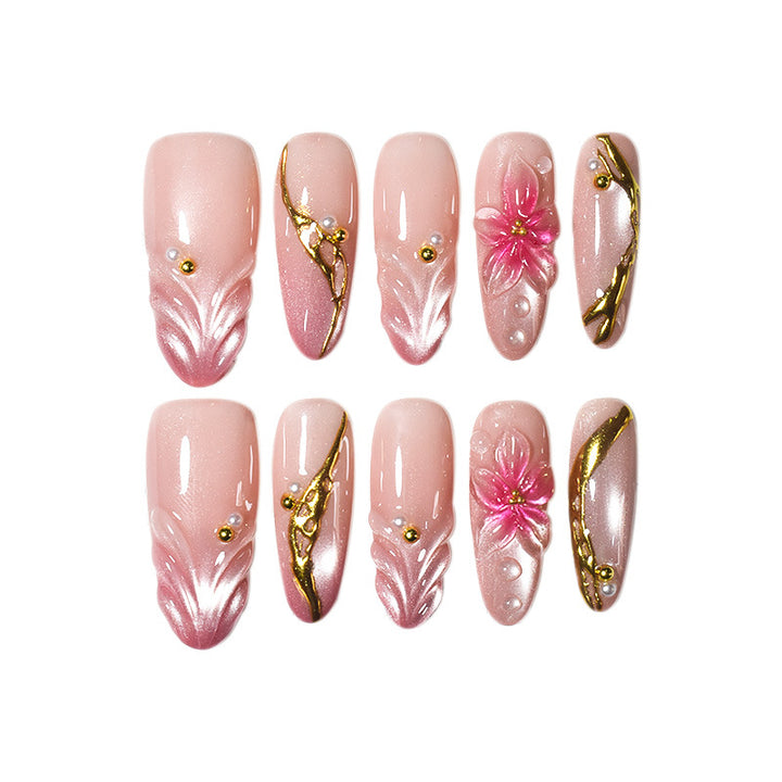Floral Accent Nail Art Extensions Kalsten