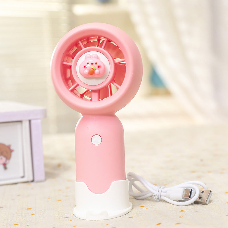 Women's Portable Handheld Fan with Cute Bear Design Kalsten