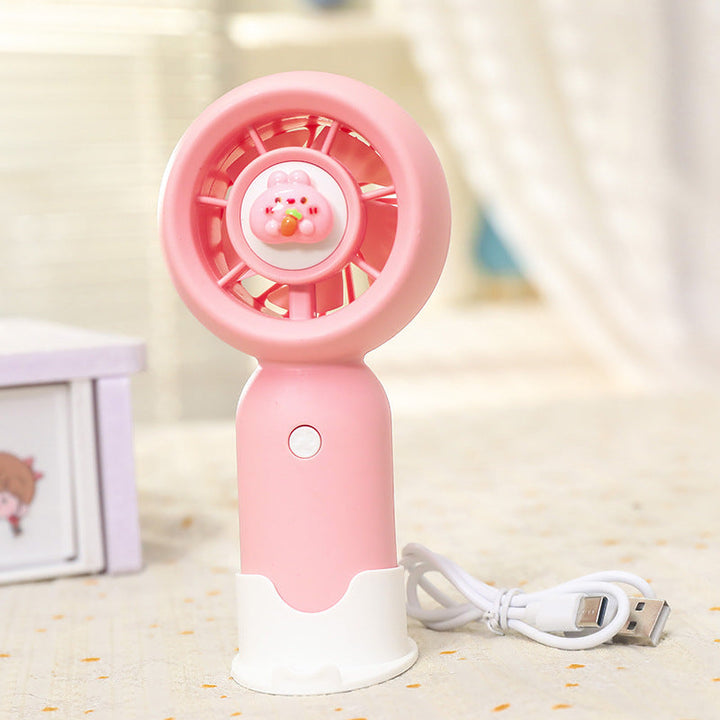 Women's Portable Handheld Fan with Cute Bear Design Kalsten