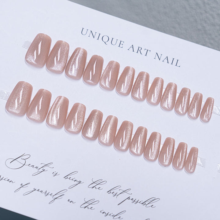 Glossy Press-On Nail Enhancements