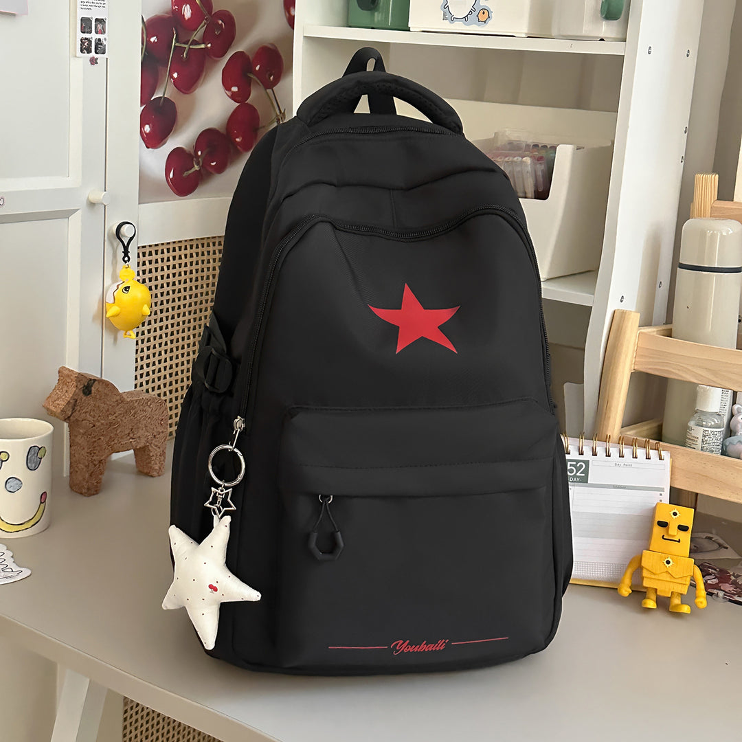 Casual Backpack with Stylish Star Design Kalsten