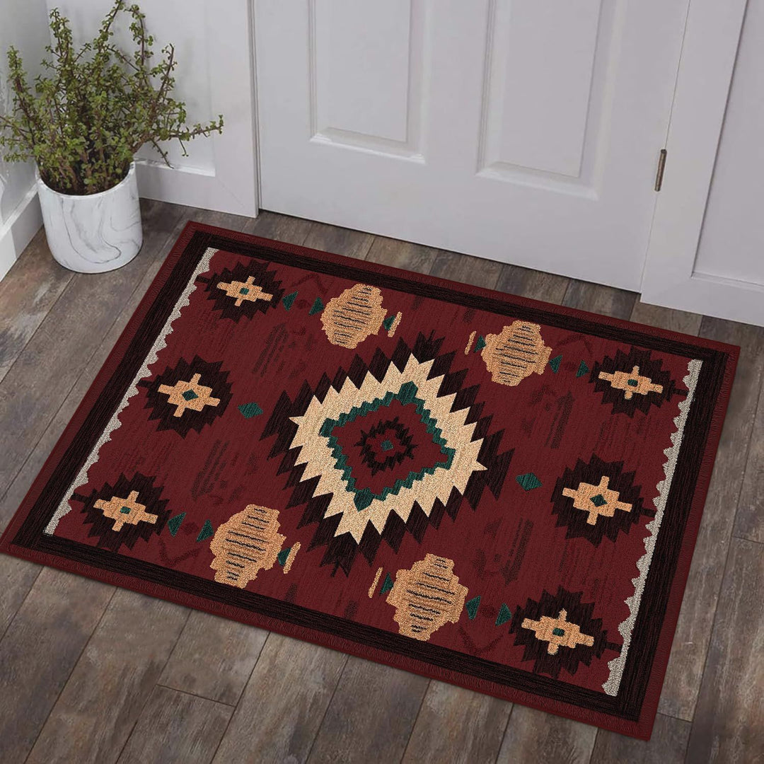 Geometric Patterned Decorative Area Rug