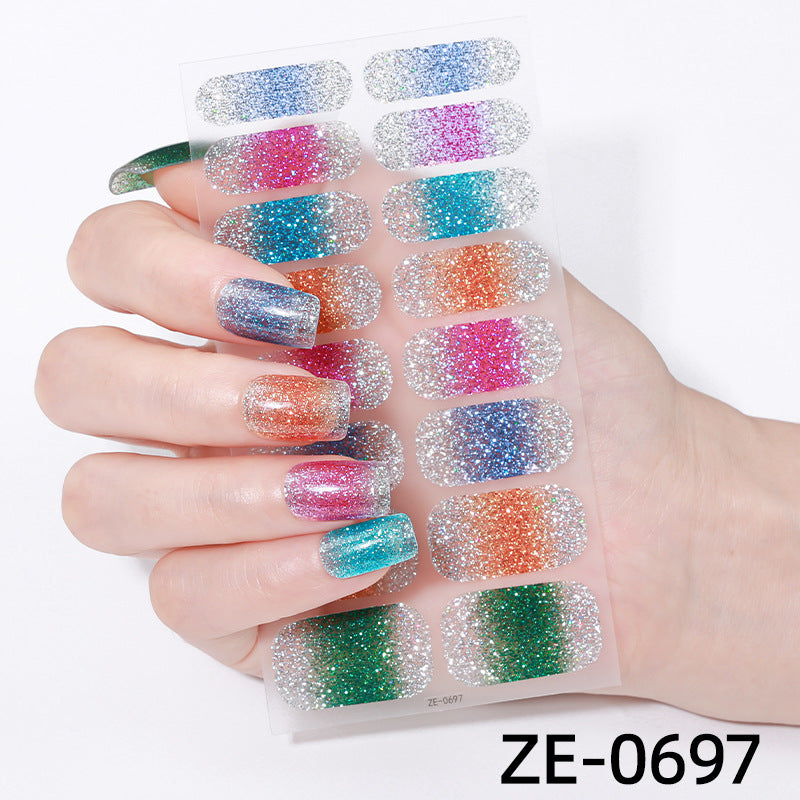 Glitter Ombre Nail Wraps  1790954415