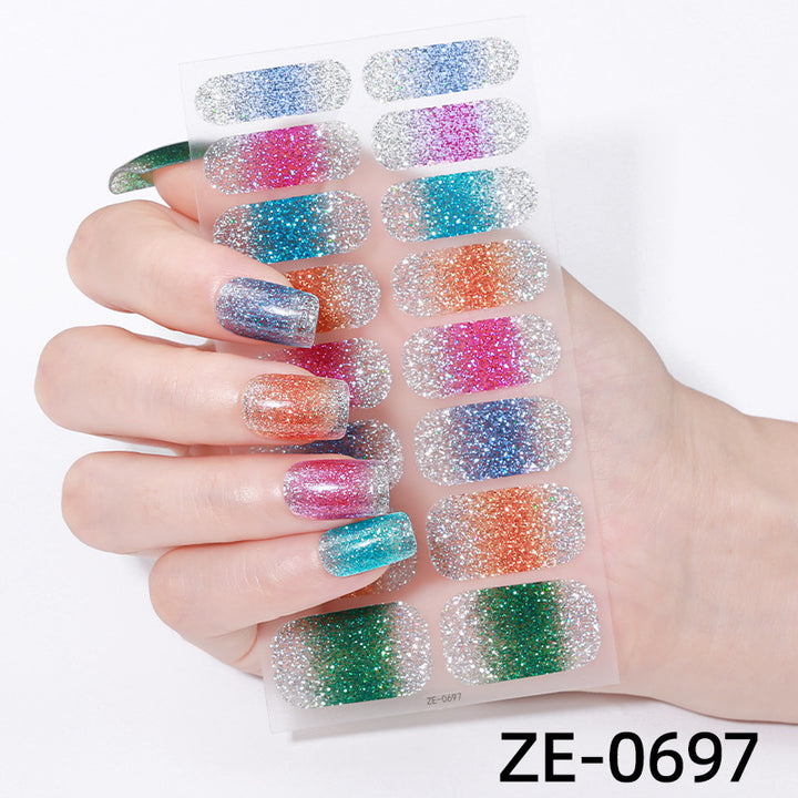 Glitter Ombre Nail Wraps  1790954415