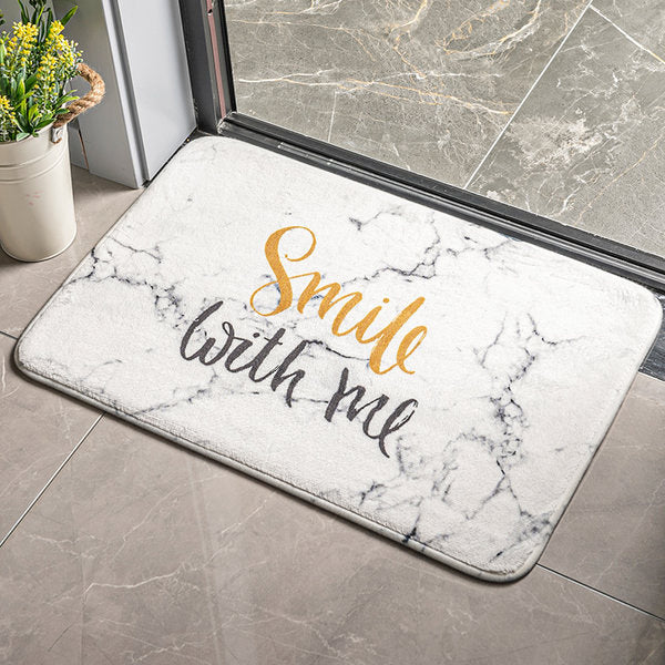 Floral Themed Welcome Mat Kalsten