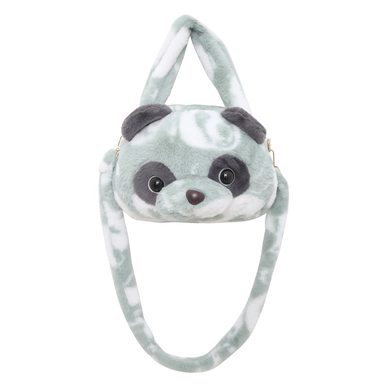 Playful Plush Animal-Themed Handbag