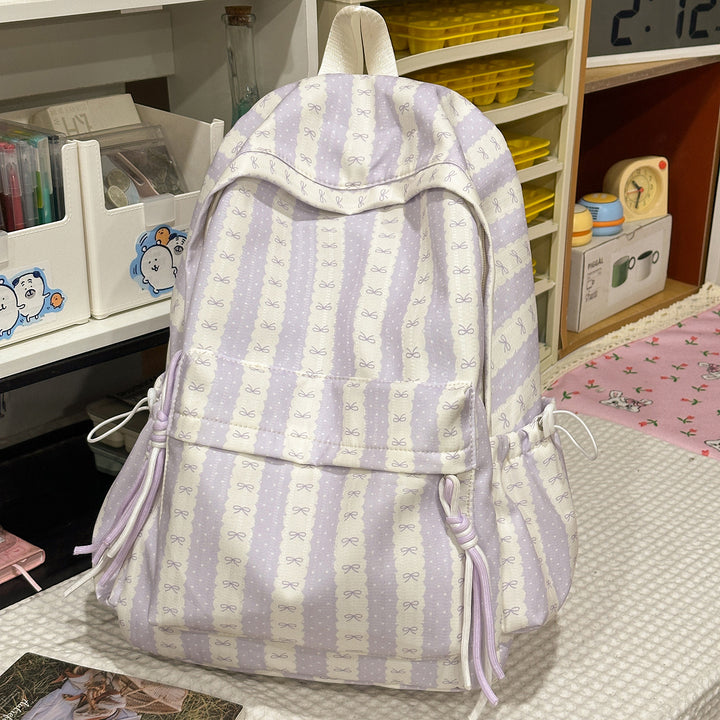 Playful Striped Backpack