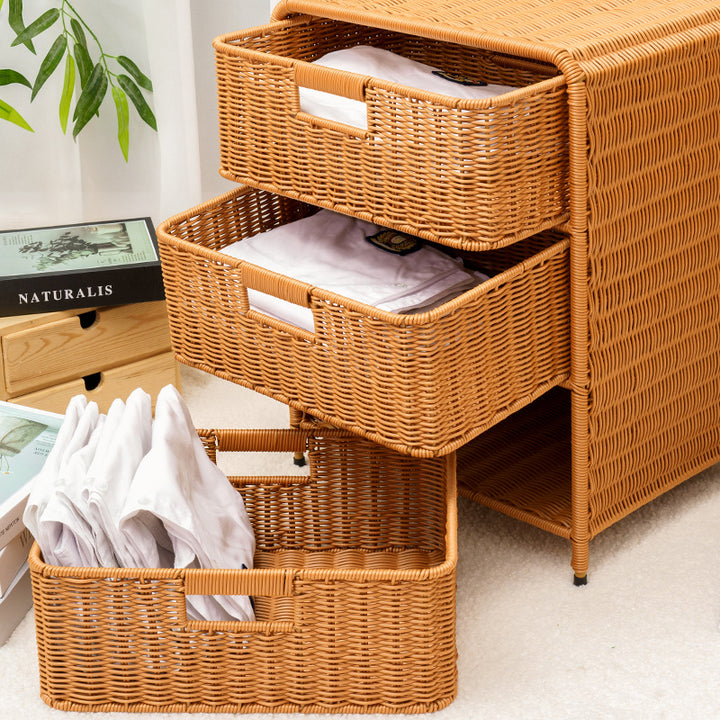 Multi-Drawer Woven Storage Chest Kalsten