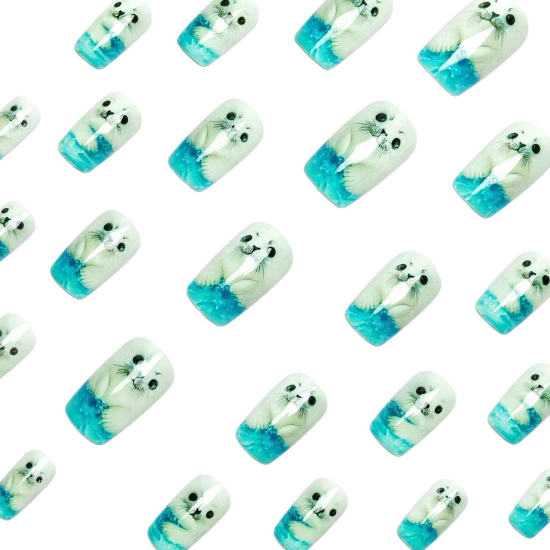 3D Seal-Themed Nail Art Kalsten