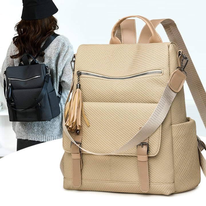Multi-Functional Textured Backpack Kalsten