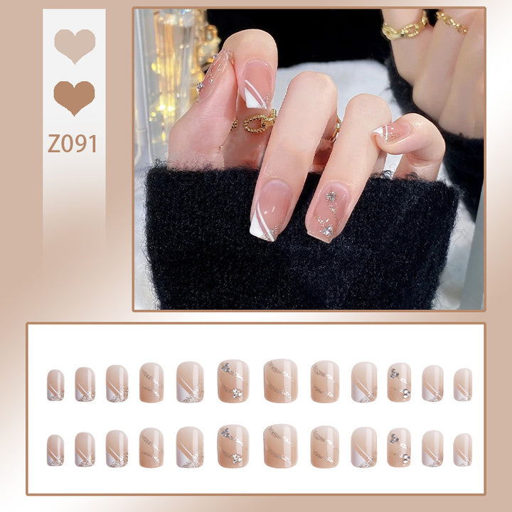 Stylish glitter decorated artificial nails Kalsten