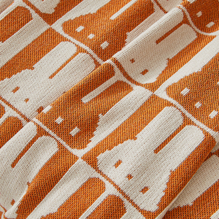 Cozy Rabbit Patterned Sofa Throw Blanket