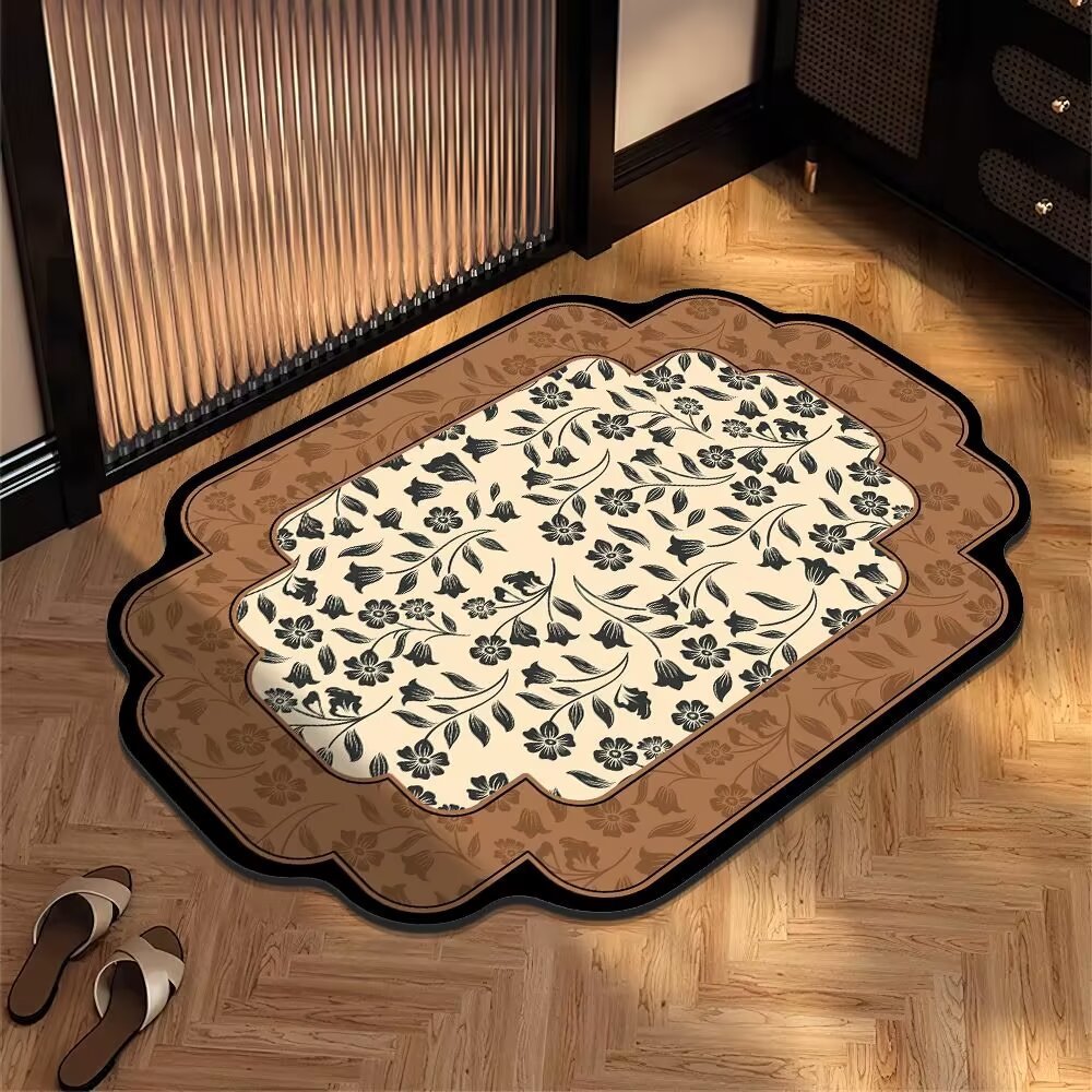 Decorative Floral Area Mat
