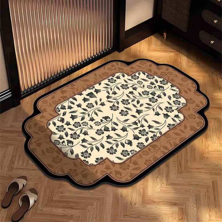 Decorative Floral Area Mat