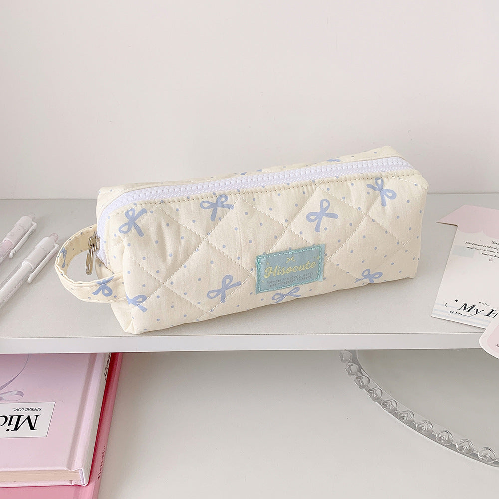 Quilted Pencil Case with Zipper Kalsten