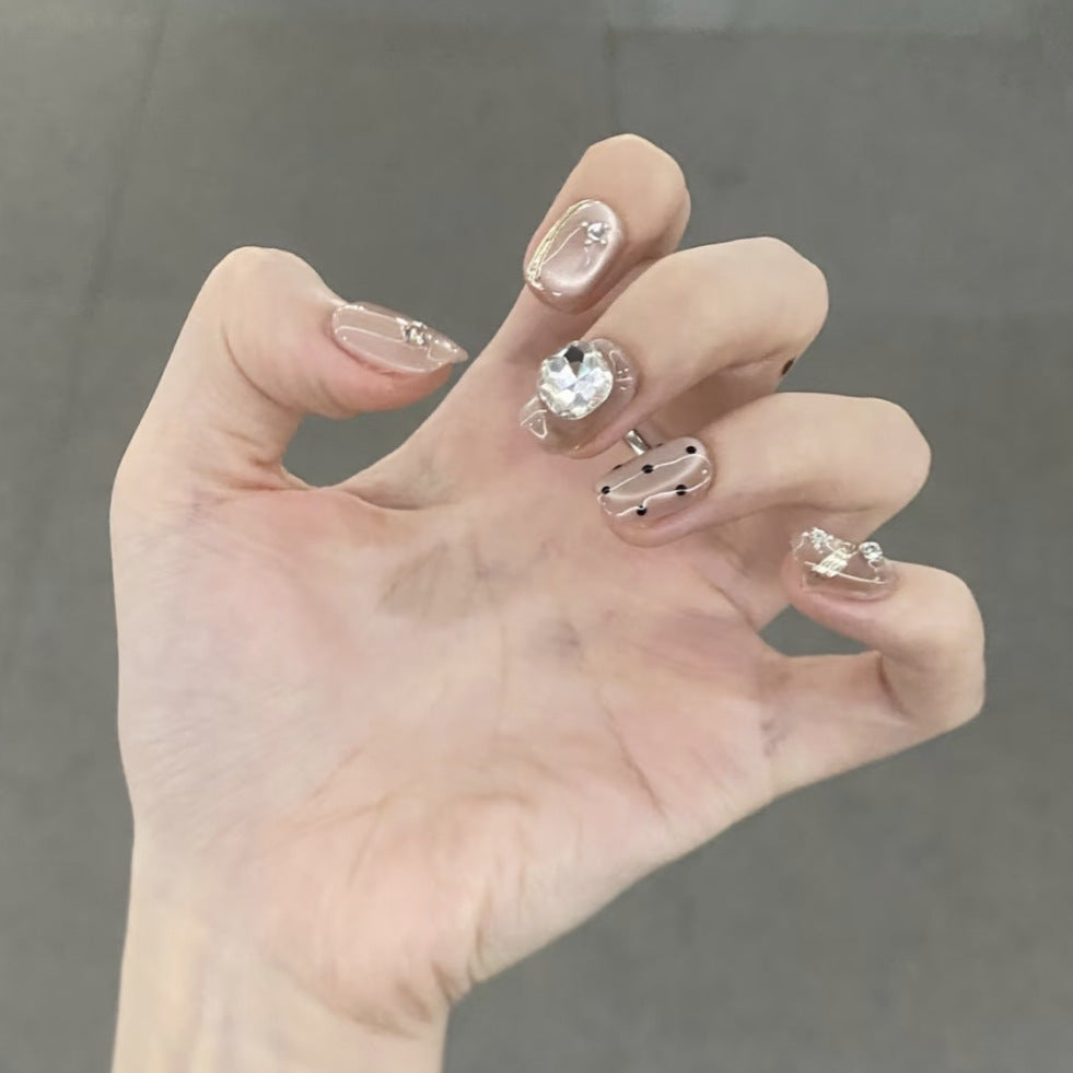 Premium Decorative Press-On Nail Set Kalsten