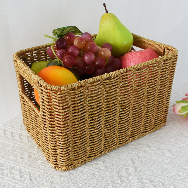 Handcrafted Natural Wicker Storage Basket Kalsten