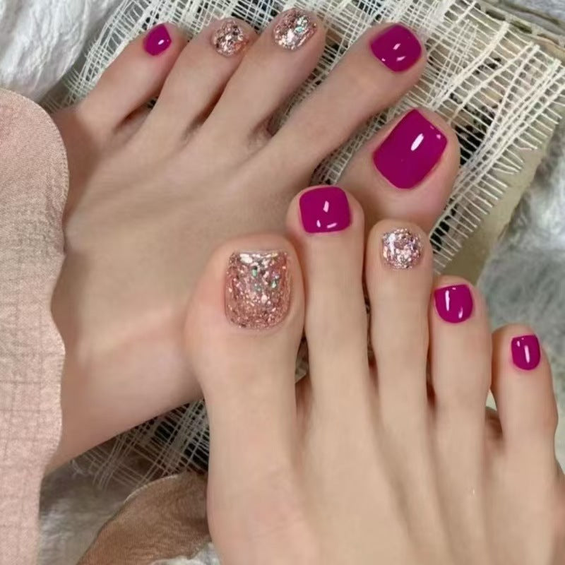 Glamorous Foot Art Nails Kalsten
