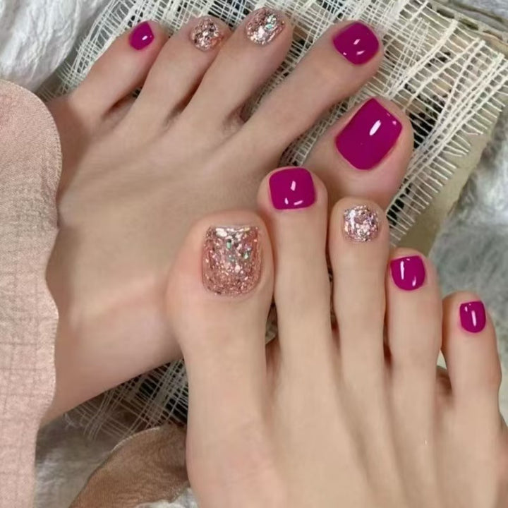 Glamorous Foot Art Nails Kalsten