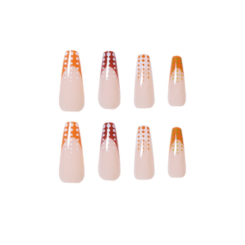 Artful Nail Extensions with Innovative Dot Design Kalsten